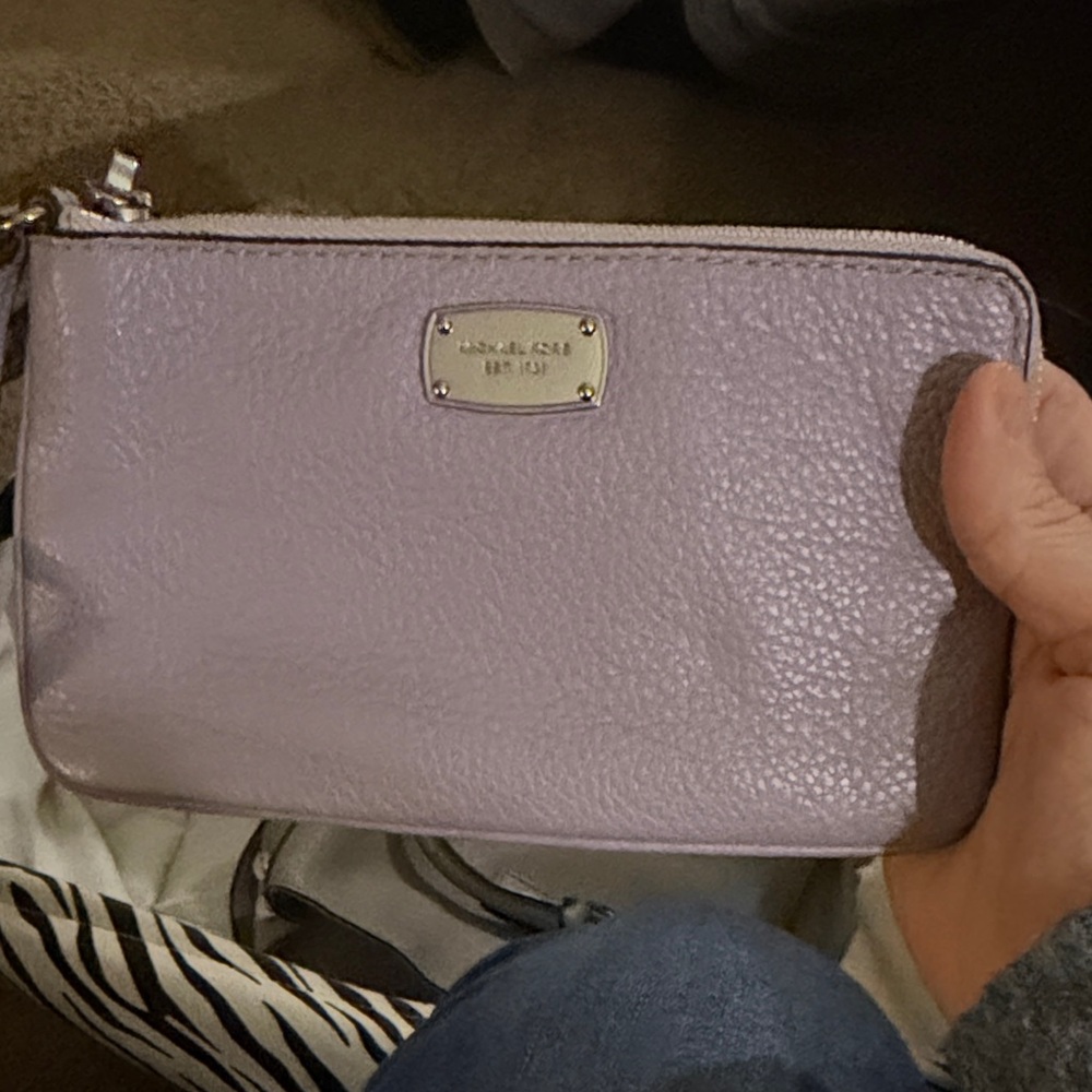 Michael Kors Lavender Leather Key Holder